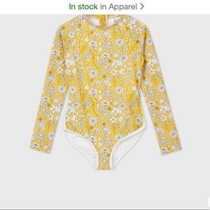 Girls' Long Sleeve Ditsy Floral Back